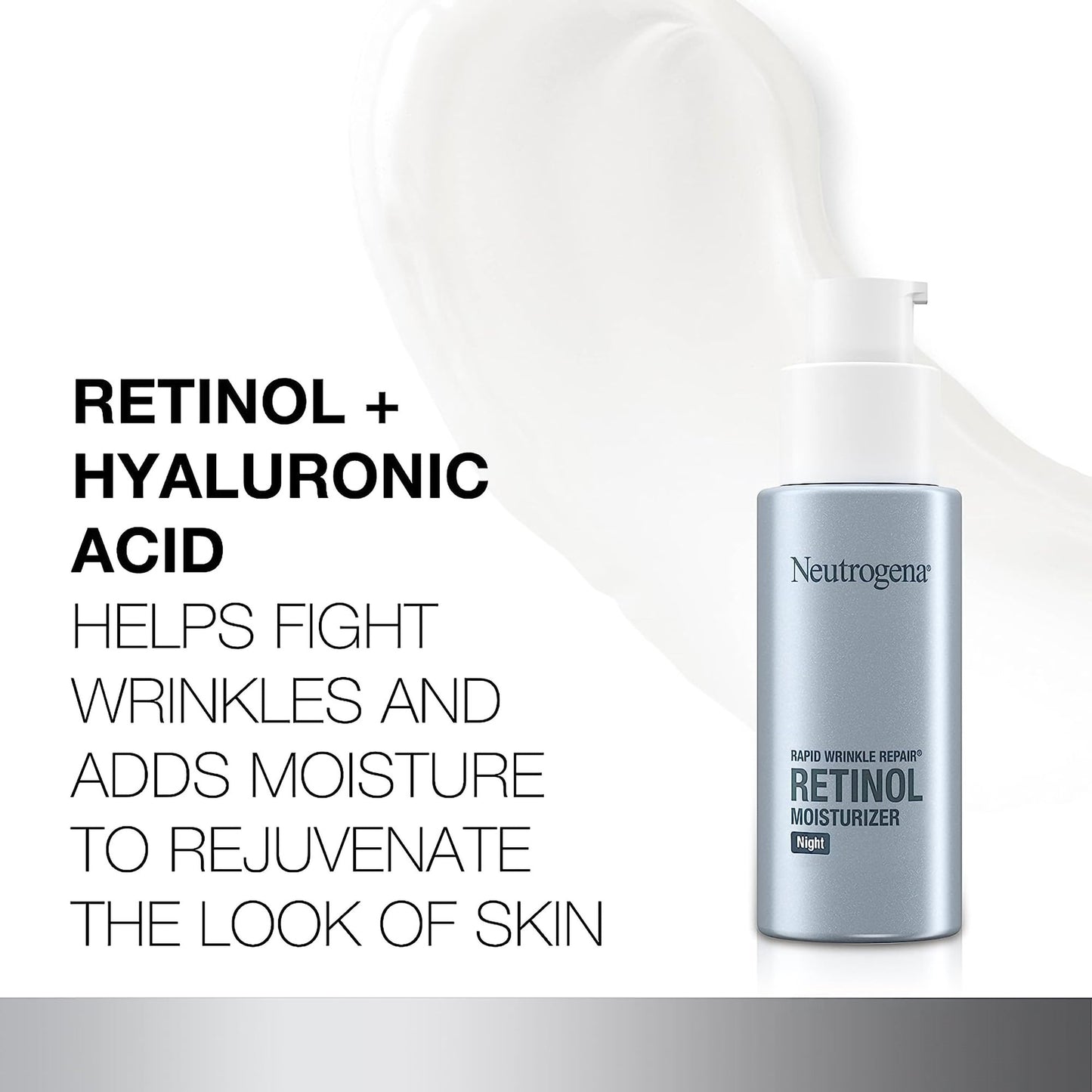 Neutrogena® Rapid Wrinkle Repair® Night Facial Moisturizer 1 oz. Pump Bottle Unscented Lotion (1228810_EA)