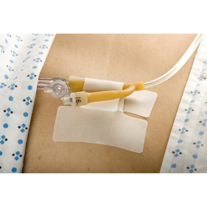 Cath-Secure™ Holder, Tube Single Hook and Loop Tab, Hypoallergenic Tape, Butterfly Design (192067_EA)
