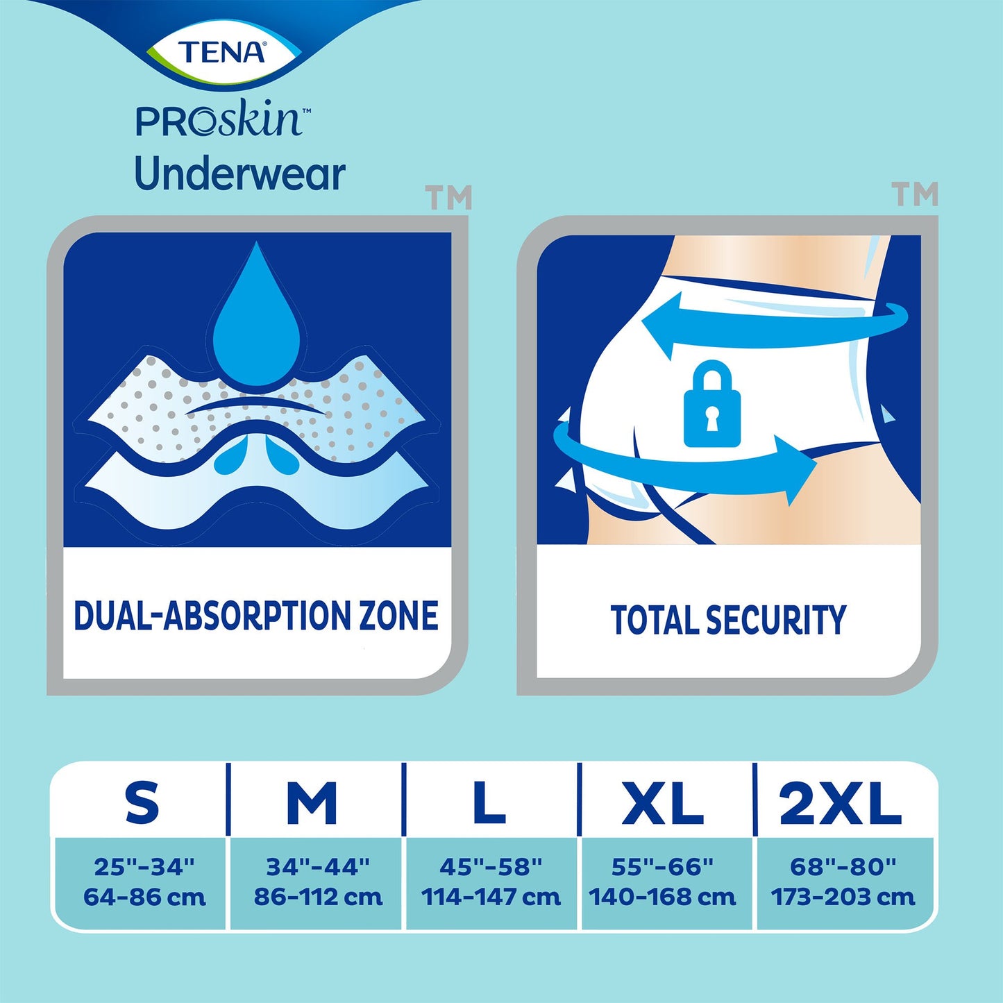TENA® ProSkin™ Extra Unisex Adult Absorbent Underwear Pull On with Tear Away Seams X-Large Disposable Moderate Absorbency (978895_CS)