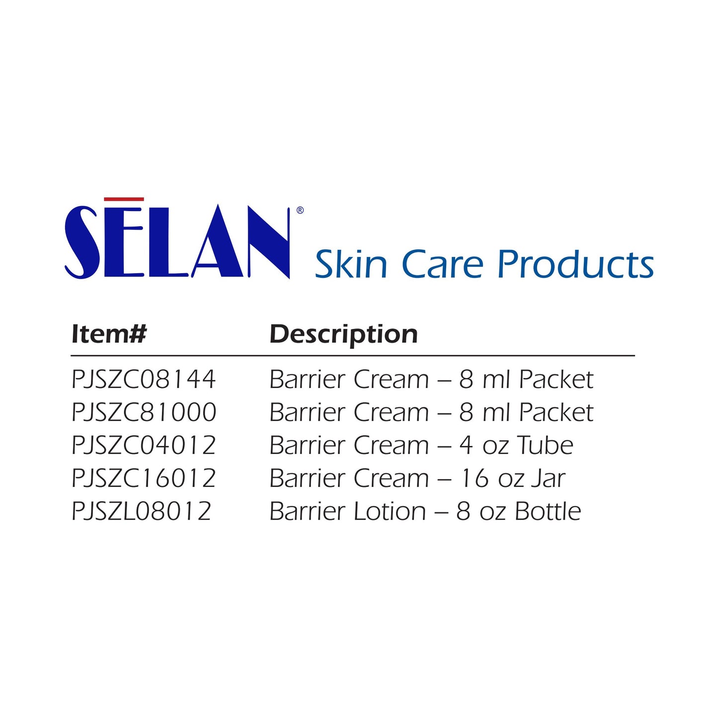 Selan+® Skin Protectant 8 mL Individual Packet Scented Cream (500111_CS)