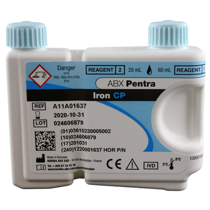 ABX Pentra™ General Chemistry Reagent Iron For ABX Pentra 400 Clinical Chemistry Analyzer 327 Tests (721496_EA)
