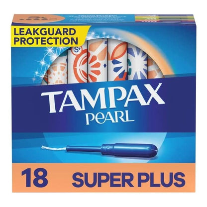 Tampax® Pearl Tampon Super Plus Absorbency Plastic Applicator Individually Wrapped (1186119_BX)