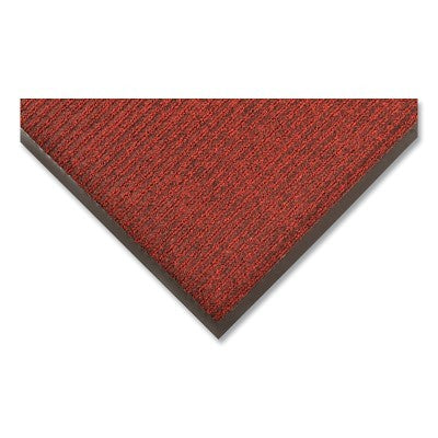 Notrax Brush Step® Low-Profile Scraper Entrance Mat, 109, 5/16 in x 2 ft W x 3 ft L, Needle-Punched Yarn, Vinyl Backing, Red/Black (921-109S0023RB)