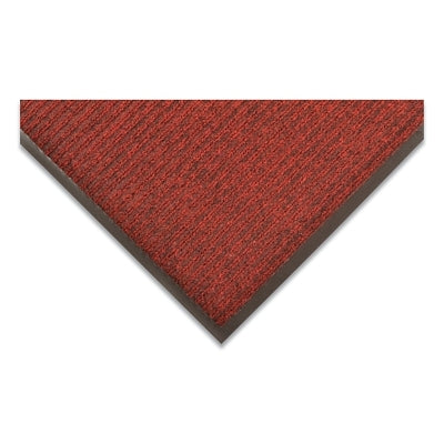Notrax Brush Step® Low-Profile Scraper Entrance Mat, 109, 5/16 in x 3 ft W x 5 ft L, Needle-Punched Yarn, Vinyl Backing, Red/Black (921-109S0035RB)