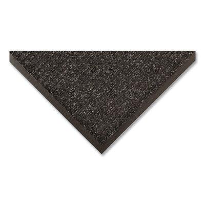 Notrax Heritage Rib™ Heavy-Weight Scraper Entrance Mat, 117, 3/8 in x 2 ft W x 3 ft L, Needle-Punched Yarn, Vinyl Backing, Charcoal (921-117S0023CH)