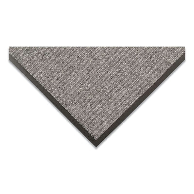 Notrax Heritage Rib™ Heavy-Weight Scraper Entrance Mat, 117, 3/8 in x 3 ft W x 6 ft L, Needle-Punched Yarn, Vinyl Backing, Gray (921-117S0036GY)