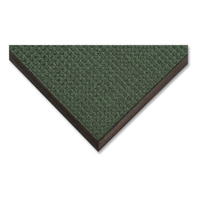 Notrax Guzzler™ Scraping and Moisture Trap Entrance Mat, 3/8 in x 3 ft W x 4 ft L, Polypropylene/Rubber, Hunter Green (921-166S0034GN)