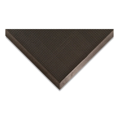 Notrax Rubber Brush™ Scraper Exterior Entrance Mat, 345, 1/2 in x 36 in W x 60 in L, Natural Rubber, Black (921-345S3660BL)