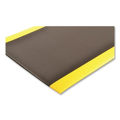 Notrax Razorback™ Dyna-Shield® Anti-Fatigue Mat, 406, 1/2 in x 3 ft W x 6 ft L, PVC Foam, Black/Yellow (921-406S0036BY)
