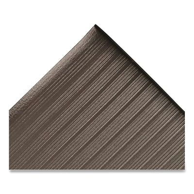 Notrax Airug® Anti-Fatigue Mat, 410, 3/8 in x 2 ft W x 3 ft L, PVC Foam, Black (921-410S0323BL)