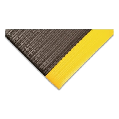 Notrax Airug® Anti-Fatigue Mat, 410, 5/8 in x 3 ft W x 5 ft L, PVC Foam, Black/Yellow (921-410S0535BY)