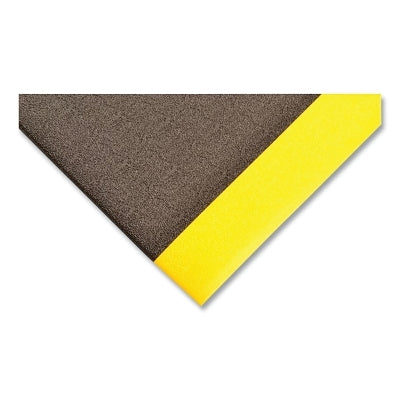 Notrax Pebble Step Sof-Tred™ Dyna-Shield® Anti-Fatigue Mat, 415, 3/8 in x 2 ft W x 6 ft L, PVC Foam, Black/Yellow (921-415S0026BY)
