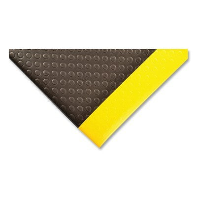 Notrax Bubble Sof-Tred™ Dyna-Shield® Anti-Fatigue Mat, 417, 1/2 in x 3 ft W x 6 ft L, PVC Foam, Black/Yellow (921-417S0036BY)
