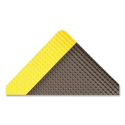 Notrax Bubble Trax® Anti-Fatigue Mat, 482, 1/2 in x 2 ft W x 3 ft L, Vinyl/PVC with RedStop™ Non-Slip Backing, Black/Yellow (921-482S0023YB)