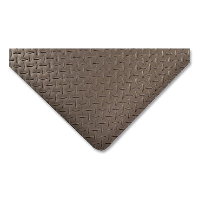 Notrax Dura Trax® Anti-Fatigue Mat, 490, 9/16 in x 3 ft W x 5 ft L, Nitrile/PVC with RedStop™ Slip-Resistant Backing, Black (921-490S0035BL)