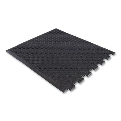 Notrax Diamond Top Interlock™ Rubber Traction Mat, 545, 1/2 in x 28 in W x 31 in L, Rubber, Single Style, Black (921-545S2831BL)