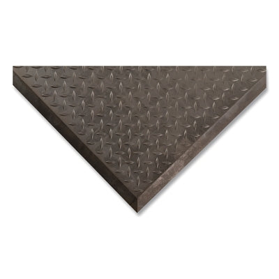 Notrax Diamond Top Interlock™ Rubber Traction Mat, 545, 1/2 in x 31 in W x 36 in L, Rubber, End Style, Black (921-545E3631BL)