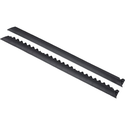 Notrax Cushion-Ease® Interlocking Anti-Fatigue Rubber Mat, 550, 3/4 in x 3 ft W x 5 ft L, Natural Rubber, Solid, Black (921-550S0035BL)