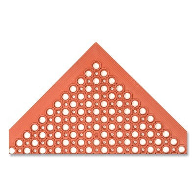 Notrax Sanitop® Drainage Anti-Fatigue Mat, 562, 1/2 in x 3 ft W x 5 ft L, Nitrile, Red (921-562S0035RD)