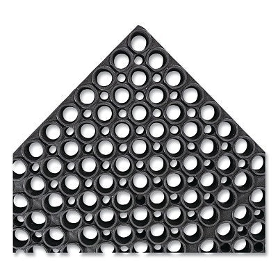 Notrax San-Eze® Drainage Anti-Fatigue Mat, T12, 7/8 in x 19.5 in W x 39 in L, MicroStop™/100% Nitrile Rubber, Black (921-T12S3919BL)