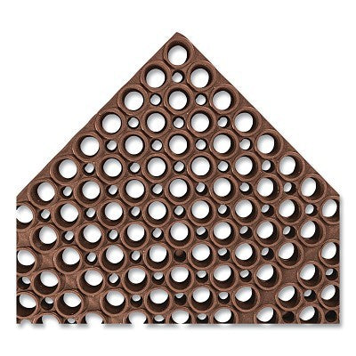 Notrax San-Eze® Drainage Anti-Fatigue Mat, T12, 7/8 in x 39 in W x 58.5 in L, MicroStop™/100% Nitrile Rubber, Brown (921-T12S3958BR)