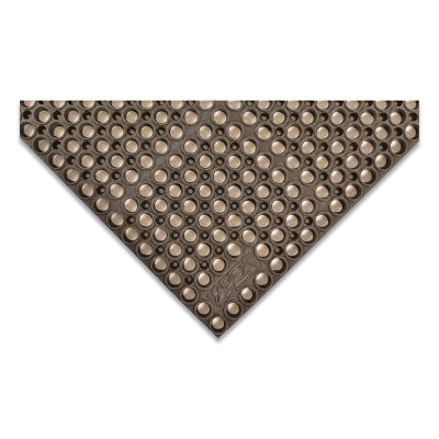 Notrax San-Eze® Drainage Anti-Fatigue Mat, T12, 7/8 in x 39 in W x 39 in L, MicroStop™/100% Nitrile Rubber, Black (921-T12S3939BL)
