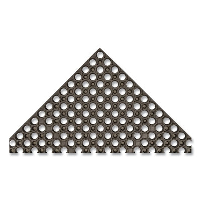 Notrax Tek-Tough® Large Drainage Holes Anti-Fatigue Mat, T13,7/8 in x 3 ft W x 3 ft L, MicroStop™/General Purpose Rubber, Black (921-T13S0033BL)