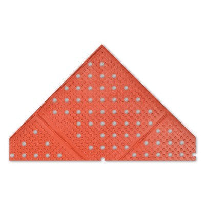 Notrax Multi-Mat II™ Reversible Drainage Mat, T23, 3/8 in x 3 ft W x 8 ft L, MicroStop® Nitrile Rubber, Red (921-T23S0038RD)