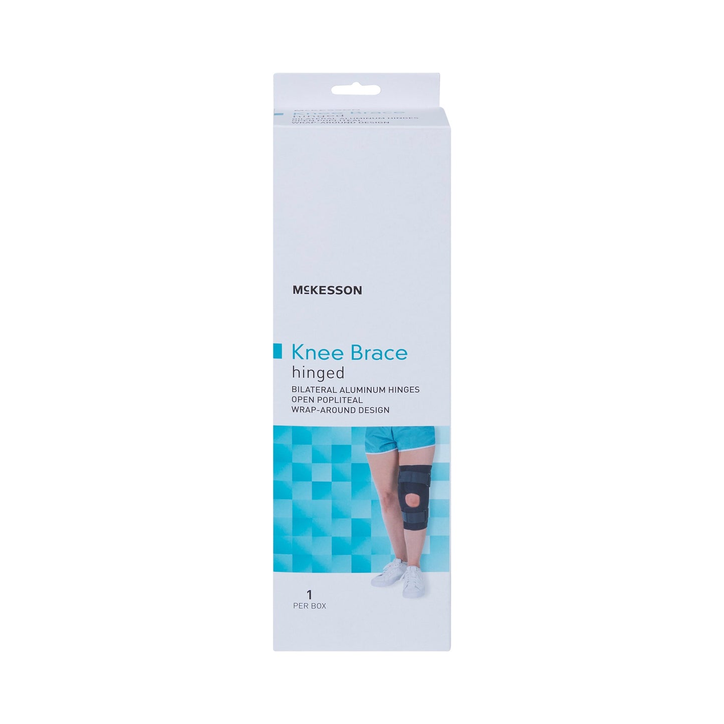 McKesson Knee Brace 2X-Large Wraparound / Hook and Loop Strap Closure with D-Rings 25-1/2 to 28 Inch Circumference Left or Right Knee (1159104_EA)