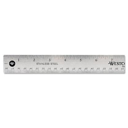 westcott-stainless-steel-office-ruler-with-non-slip-cork-base-num-acm10416_2