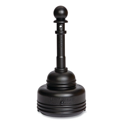 Eagle Manufacturing SafeSmoker™ Cigarette Receptacle, 1206, 5 qt, 15 in dia, 38 in H, HDPE, Black (925-1206BLACK)