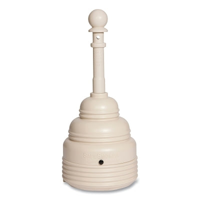 Eagle Manufacturing SafeSmoker™ Cigarette Receptacle, 1208, 4 gal, 17-1/4 in dia, 43-1/4 H, HDPE, Beige (925-1208BEIGE)