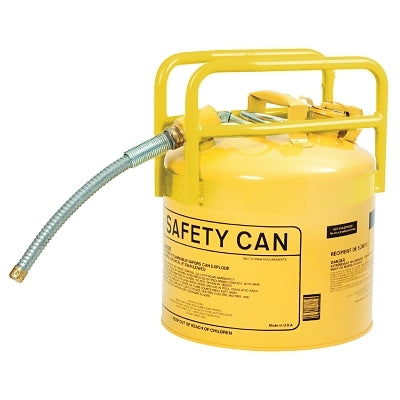 Eagle Manufacturing Safety Can, Type II, 5 gal, 24-ga Galvanized Steel, DOT Diesel, Yellow (925-1215SX5Y)