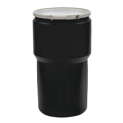 Eagle Manufacturing Poly Drum, Lab Pack Open-Head, Metal Lever-Lock Lid, Black, 30 gal (925-1610MBLK)