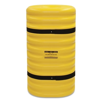 Eagle Manufacturing Column Protector, 8 in Square Center, 24 in W x 24 in L x 42 in H, 2-Pc w/Straps, Yellow (925-1708)