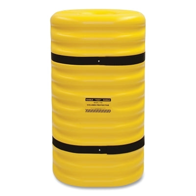 Eagle Manufacturing Column Protector, 10 in Square Center, 24 in W x 24 in L x 42 in H, 2-Pc w/Straps, Yellow (925-1710)