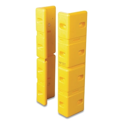 Eagle Manufacturing Corner Protector, 42 in W x 6 in L x 10 in H, Set of Two, Anchors/Straps Sold Separately, Yellow (925-1725)