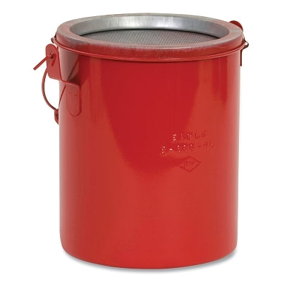 Eagle Manufacturing Bench and Daub Can, 6 qt Capacity, Red, Galvanized Steel, Bench Can with No Lid (925-B606NL)
