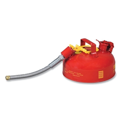 Eagle Manufacturing Safety Can, Type II, 1 gal, 24-ga Galvanized Steel, Flammables, Red, Includes 7/8 in Flexible Spout (925-U211S)