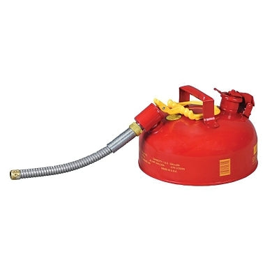 Eagle Manufacturing Safety Can, Type II, 1 gal, 24-ga Galvanized Steel, Flammables, Red, Includes 5/8 in Flexible Spout (925-U211SX5)