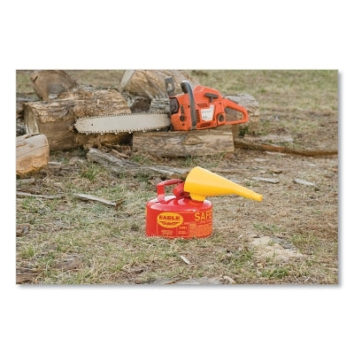 Eagle Manufacturing Safety Can, Type I, 1 gal, 24-ga Galvanized Steel, Flammables, Red, Includes Funnel (925-UI10FS)