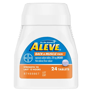 Aleve® Back Pain Relief 220 mg Strength Naproxen Sodium Tablet 24 per Bottle (1229958_BT)