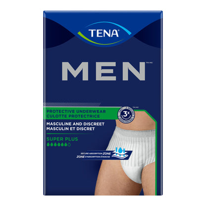 TENA® MEN™ Super Plus Male Adult Absorbent Underwear Pull On with Tear Away Seams Small / Medium Disposable Heavy Absorbency (738749_CS)