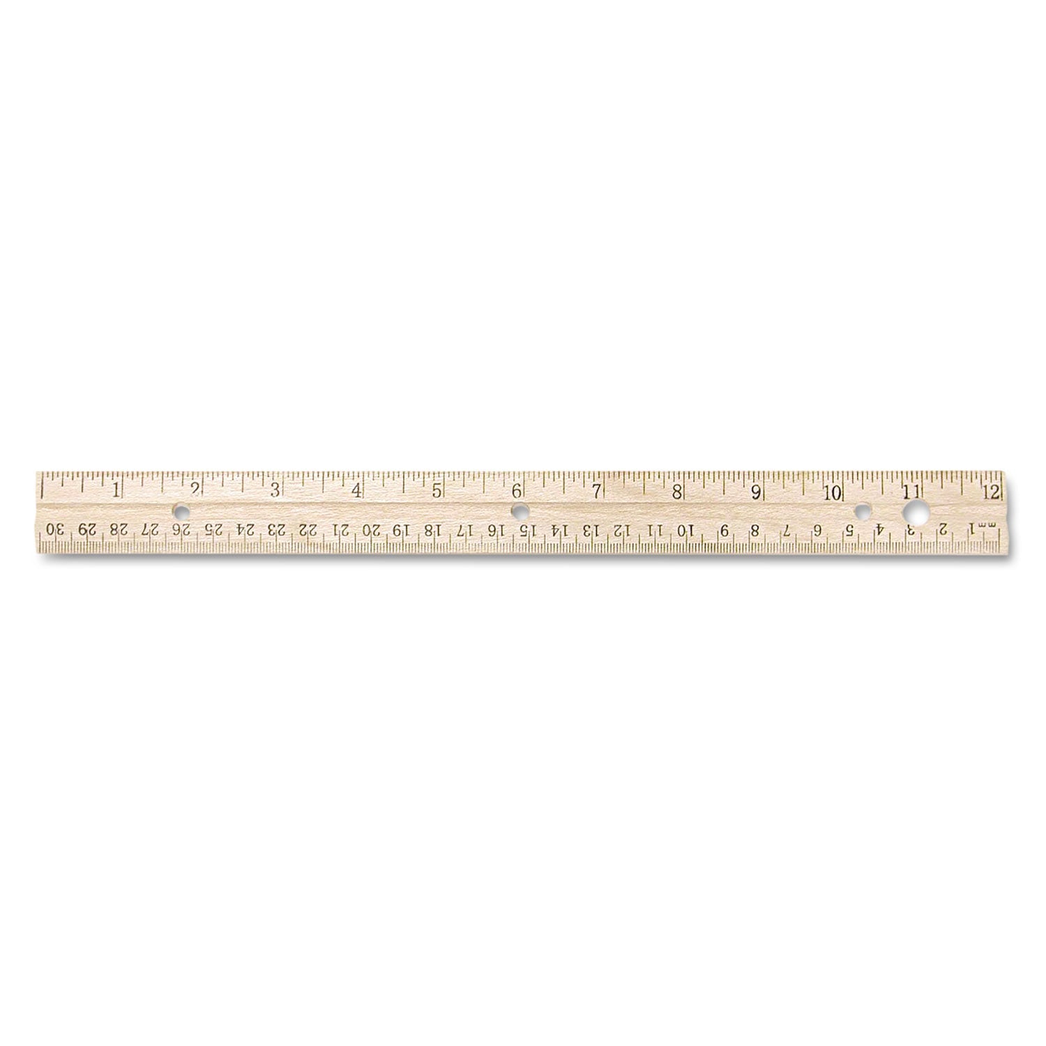 westcott-three-hole-punched-wood-ruler-english-and-metric-with-metal-edge-num-acm10702_1