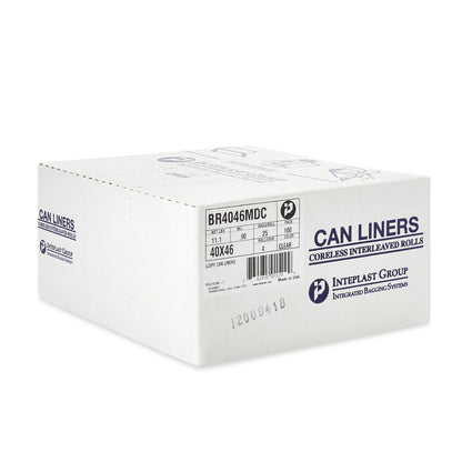 McKesson Trash Bag 45 gal. Clear LLDPE 0.90 mil 40 X 46 Inch Star Seal Bottom Coreless Roll (1137634_CS)