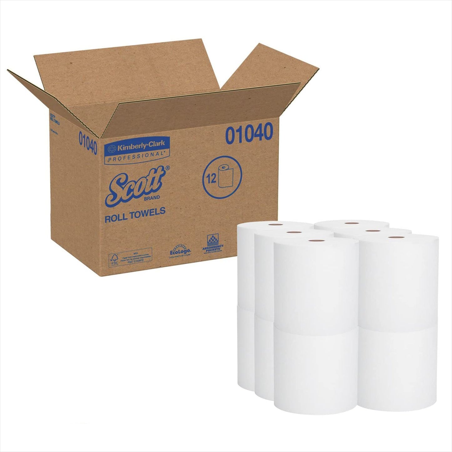 Scott® Essential Paper Towel Hardwound Roll 8 Inch X 800 Foot (449749_RL)