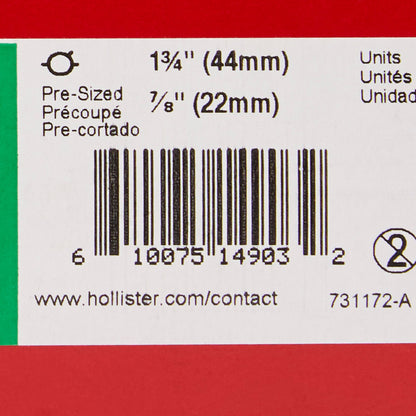 FlexTend™ Ostomy Barrier Precut, Extended Wear Adhesive Tape 44 mm Flange Green Code System Hydrocolloid 7/8 Inch Opening (485632_BX)