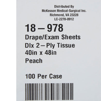 McKesson General Purpose Drape Physical Exam Drape 40 W X 48 L Inch NonSterile (194107_CS)