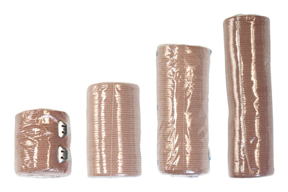 Dynarex® Elastic Bandage 3 Inch X 4-1/2 Yard Clip Detached Closure Tan NonSterile Standard Compression (852209_BX)