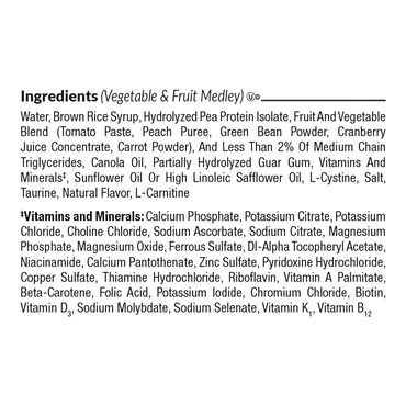 Compleat® Pediatric Peptide 1.0 Pediatric Tube Feeding Formula Vegetable / Fruit Medley Flavor 250 mL Reclosable Carton Liquid Plant Based (1228010_EA)